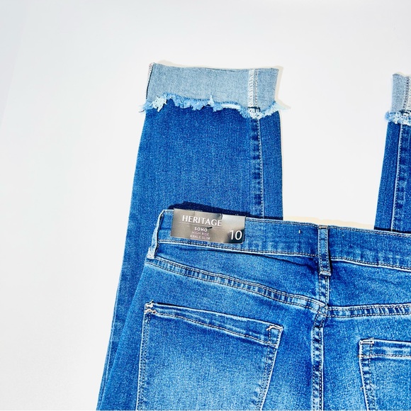 Nicole Miller jeans Heritage SoHo High Rise Ankle Slim stretch New women size 10 - Picture 12 of 16